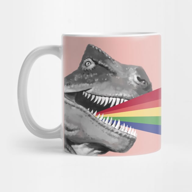 T-Rex Rainbow Ray Blast by bignosework